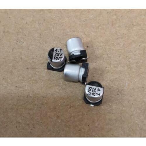 Free shiping 20pcs 25V 35V 4.7UF SMD 4x5.4mm chip Aluminum Electrolytic Capacitor