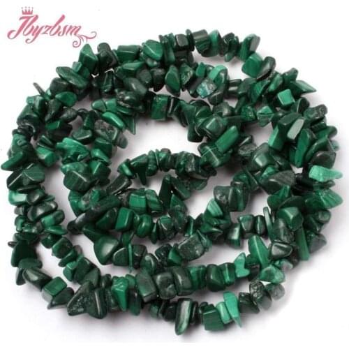 4x6-6x8mm Irregular Green Malachite Chip Beads Natural Stone Beads For DIY Necklace Bracelat Jewelry Making 34" Free Shipping