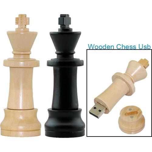 Wooden International Chess Usb Flash Drives Memory Stick Maple Pen Drive 4GB 8GB 16GB 32GB 64GB USB 2.0 Creative Gift