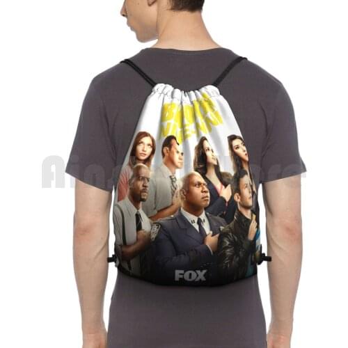 Nine Nine! Backpack Drawstring Bag Riding Climbing Gym Bag Brooklyn Nine Nine Fox Nine Nine Nbc Tv Andy Samberg Sitcom Funny