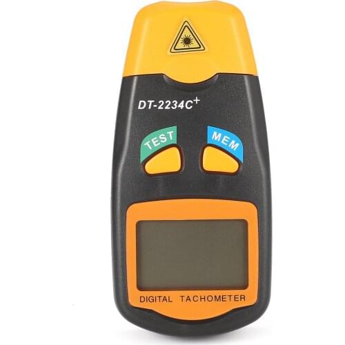 DT2234C+ Handheld LCD Digital Mini Non-contact Laser Photo Tachometer RPM Speed Measurement Meter Speedometer 2.5~99999RPM