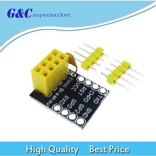 ESP-01 Esp8266 ESP-01S Model Of The ESP8266 Serial Breadboard Adapter To WiFi Transceiver Module Breakout UART diy electronics