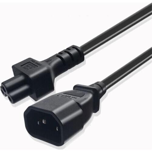 PDU UPS Power Converter Cord 20cm IEC 320 C14 Male Plug to C5 Female Adapter Cable IEC 3 Pin Male to C5 Micky 20CM/0.2M