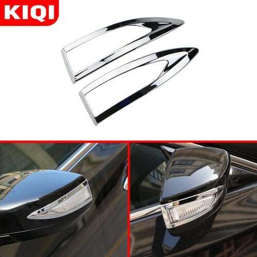 Kiqi 2Pcs/Set Car Rear View Mirror Protection Cover Trim Fit For Nissan Altima Teana 2013 - 2017 Side Lights Stickers
