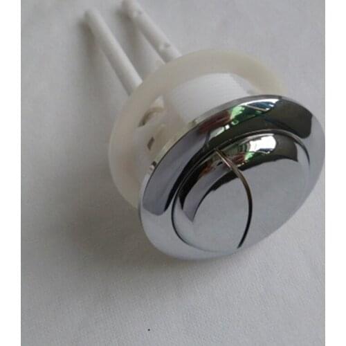 38/48/58mm Toilet Flush Button Dual Push Button Toilet Water Tank Button Double Crescent Shape 2 Rods Bathroom Accessories