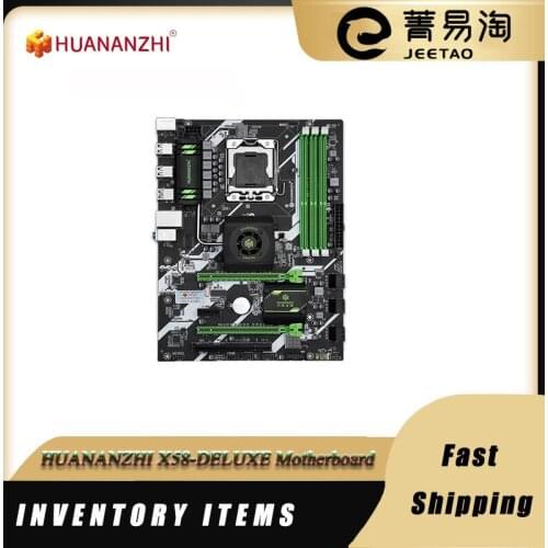 HUANANZHI X58-DELUXE Motherboard Supports Intel LGA 1366 DDR3 1066 1333MHz 48GB SATA2.0 USB3.0 LGA1366 ATX LGA1366 Mainboard
