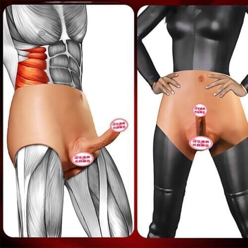 New Super Long Female Wear Penis Pants Lesbian Sex Toy Strap on Dildos Realistic Anal Dildo Strapon Sex Penis Strap-on Dick Gay