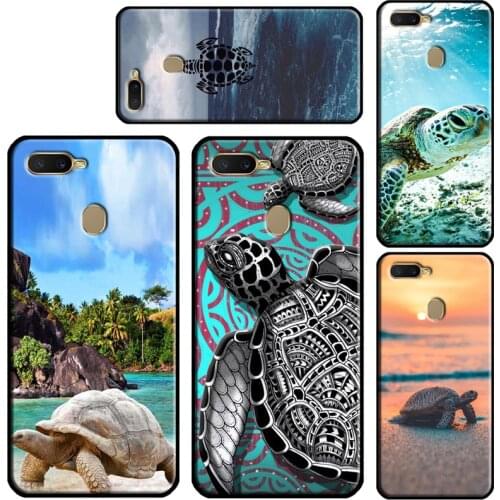 Freshwater Sea Swimming Turtles Phone Case For OPPO A91 A15 A5 A9 A53 A31 2020 A5S A3S A1K A52 A72 F5 F7 Reno 2 Z 4 Pro