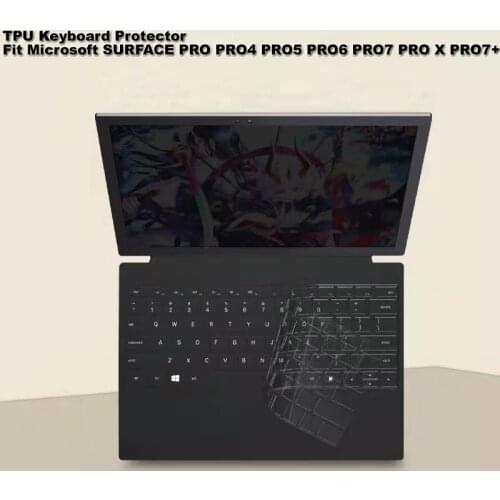 Clear Transparent TPU Keyboard Guard Cover Protector For Microsoft SURFACE PRO4 PRO5 PRO6 PRO7 PRO X