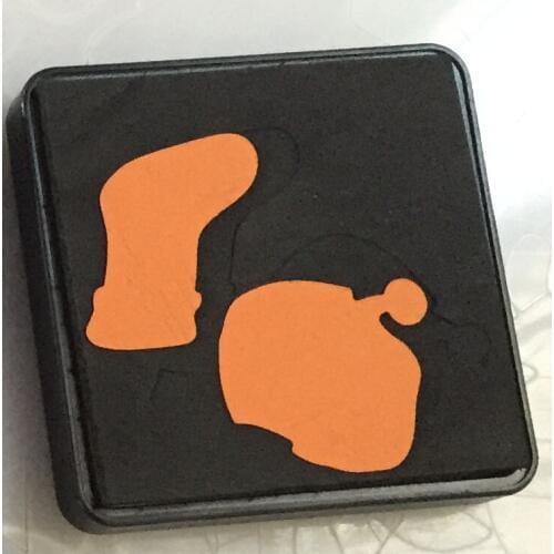 Christmas boot scrapbooking die felt/fabric cutting 15.8mm thick 4x4inch