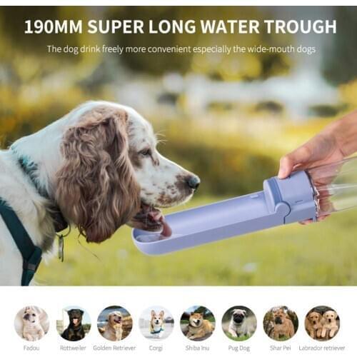 Foldable Dog Water Bottle Outdoor Travel Portable Drinking Water Feeder Bowl For Small Large Dogs Water Dispenser Pets Products