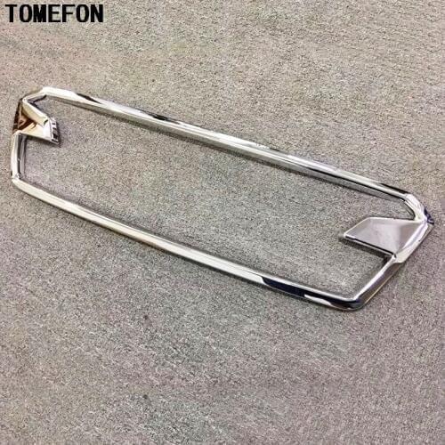 TOMEFON Car Exterior Styling ABS Chrome Overlay Style Front Grille for Subaru XV GT3 GT7 2017 2018 1Piece Accessories