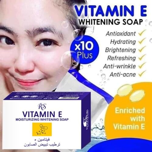 100% Concentrated Vitamin E Whitening Soap Dark Black Skin Lightening Soap Vitamin E 10 Plus Brighten Skin Bleaching Soap
