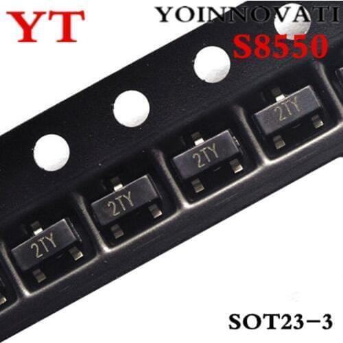 100pcs/lot S8550 8550 2TY PNP SOT23-3 IC