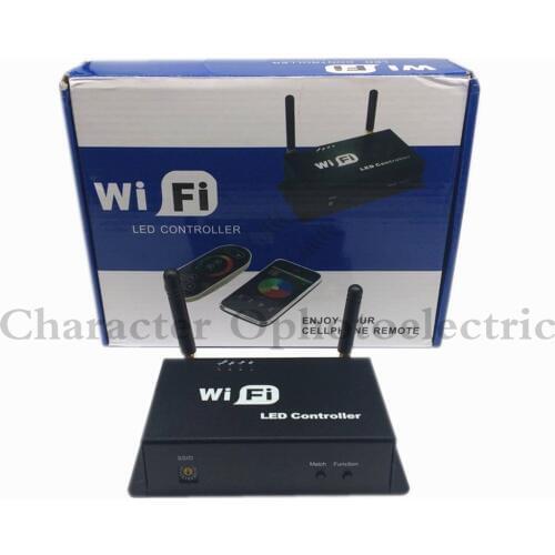 3pcs LED RGB Controler DC5v~24v WiFi 100 Wireless touch Android IOS Smartphone Remote 12v wifi RF rgb led controller