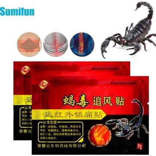 32Pcs Sumifun Scorpion Venom Balm Patch Pain Relieving Plaster Knee Bruises Joint Orthopedic Recover Arthritis Medical Plaster