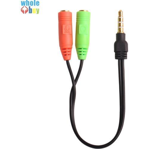 500pcs/lot High Quality 3.5MM Extension Earphone Audio Splitter Cable Adapter 2 Female To 1 Male / 1 Female To 2 Male AUX Cable