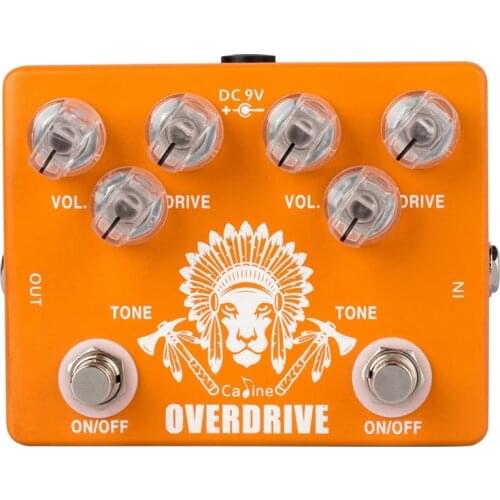 Caline CP-70 "High Chief" Overdrive/Clear Guitar Pedal Metal True Bypass Guitar Accessories