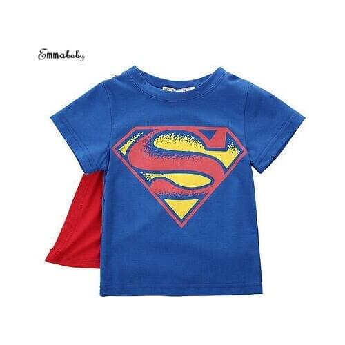 Emmababy Kids Cartoon T shirt Baby Boys Short Sleeve Summer Tee Tops 2-7T