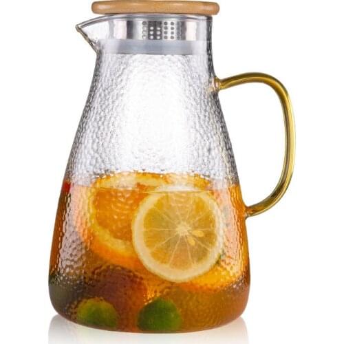 Cold Kettle Glass Explosion-proof Heat-resistant High Temperature Household Cool Boiling Water Cup Teapot Set Tie Pot Large 1800