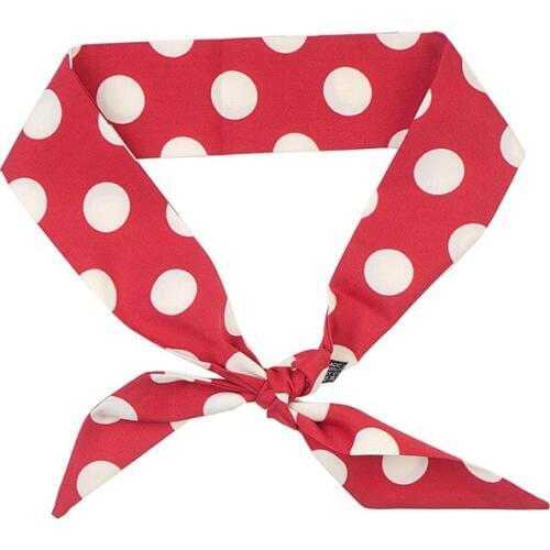 Jinjin.QC Small Headband Bag Band Echarpe Foulard Femme Dot Scarves and Wraps Shawls Bandanas Drop Shipping