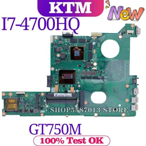 N46J for ASUS N46JV G46J G46JV REV2.0 laptop motherboard mainboard 100% test OK I7-4700HQ cpu GT750M