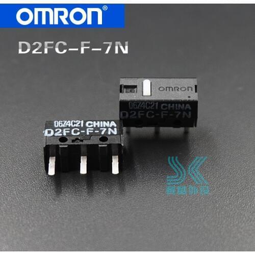 OMRON mouse micro switch D2FC-F-7N suitable for 10M 20M 50M button Steelseries Logitech Microsoft IO1.1 IE3.0 mouse 2pcs/Lot