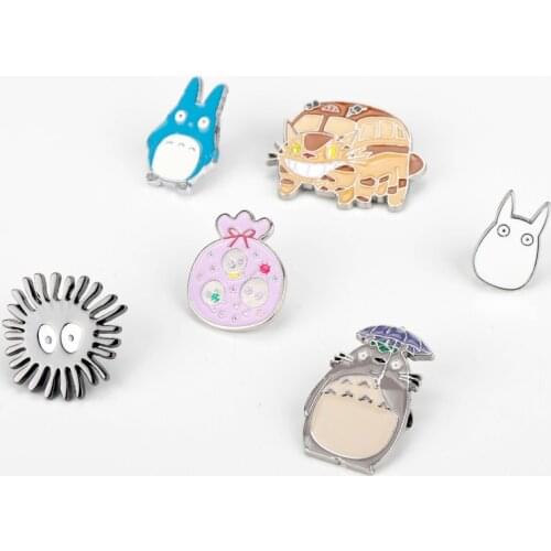 Cat Lapel Pins Cute Anime Figure Metal Enamel Brooches Backpack Bags Badge Pins For Cartoon Fans