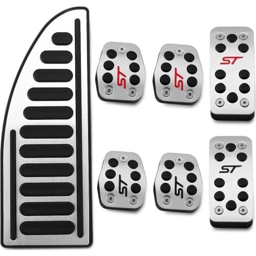 Stainless Steel Car Pedal Covers Pedals Set for Ford Focus 2 3 4 MK2 MK3 MK4 Kuga Escape RS ST 2005 - 2017 Accessories