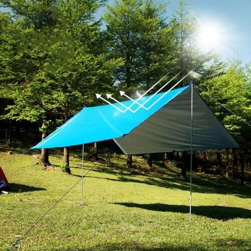 Outdoor camouflage canopy, awning, ultra-light,moisture-proof,waterproof and sun-proof beach shade tent cloth,moisture-proof mat