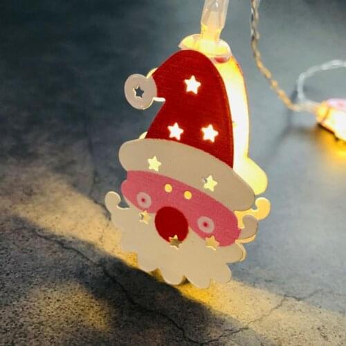 Not Dazzling Lightweight Santa Claus Xmas Tree Snowman Fairy Lamp for Home