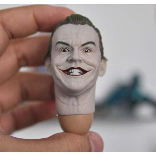 Delicate Painted 1/6 The Joker Jack Nicholson Head Sculpt Fit 12" Figure B Style