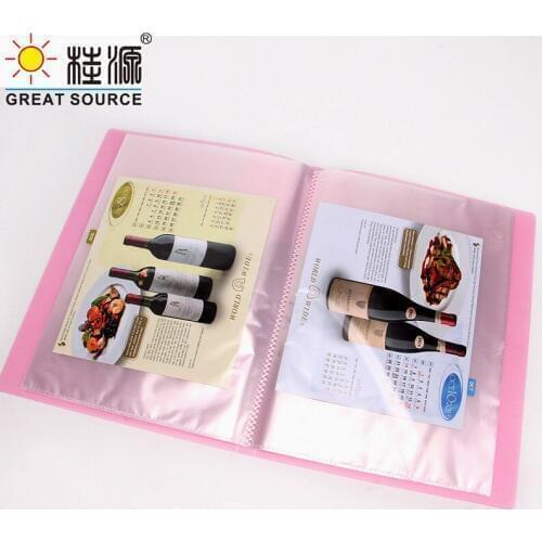 A5 PP Presentation Book 40 Pockets Display Book Project Folder Fancy Color W165*L225mm ( 6.5" * 8.86")(2PCS)