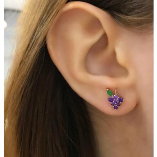 STELA FRUİT GRAPE EARRINGS