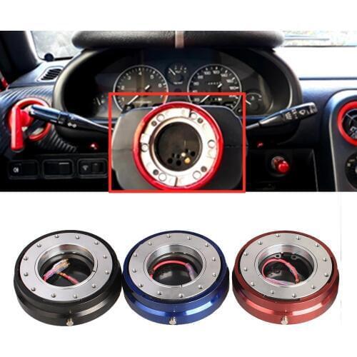 Universal Car Auto Racing Steel Steering Wheel Quick Release Hub Adapter Snap Off Boss Kit