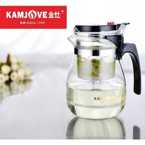 [GRANDNESS] TP-757 Kamjove Art Tea Cup * Mug & Tea Pot 700ml Glass Gongfu Teapot Maker Press