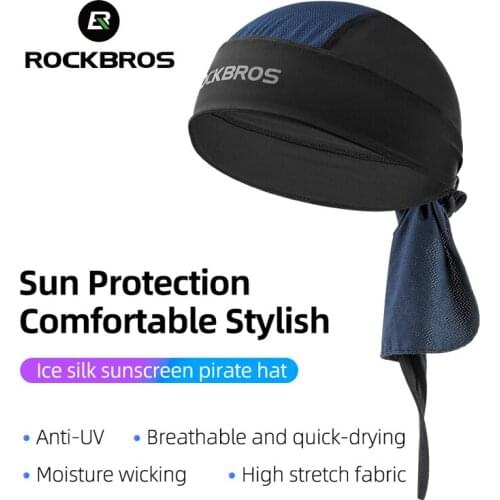 ROCKBROS Cycling Bicycle Bandana Breathable Wicking Elasticity Men Women Outdoor Running Hiking Sunscreen Cap Headwear Headband