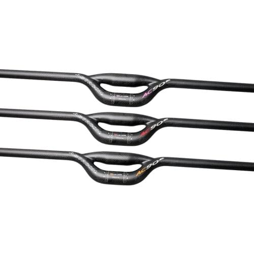 Newest ASIACOM AC90 Foled bike matt 3K full carbon fibre Double tube bicycle handlebar carbon bar 25.4/31.8*600-740mm Free ship