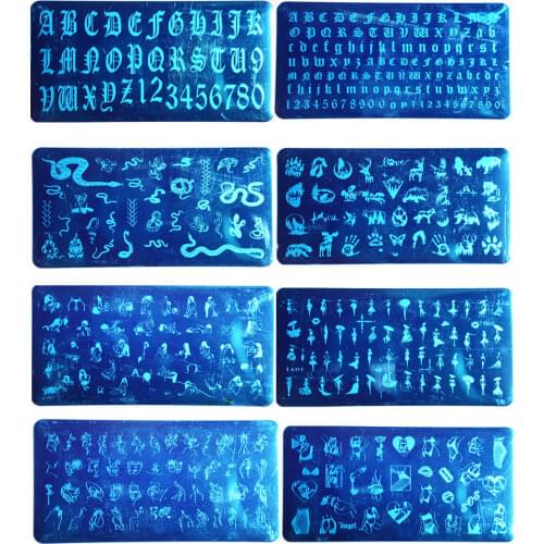 Nail Stamping Plates Clearance! 1pc Porcelain Pattern Nail Stamping Plate Swirl Flowers Nail Templates XL Stamp Plates