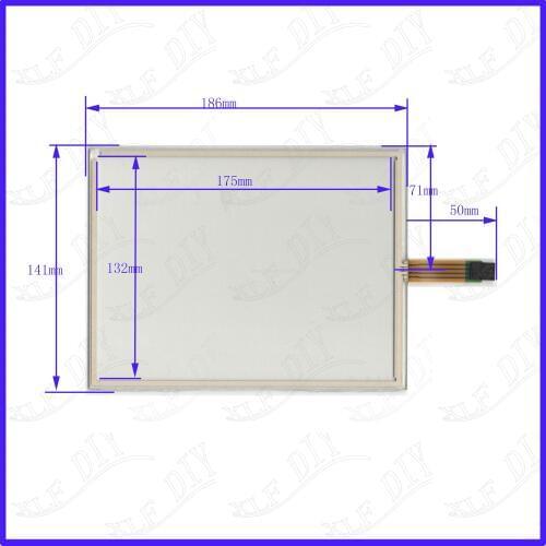 ZhiYuSun 186*141 New 7Inch Touch Screen 186mm*141mmcompatible for 10.4 GPS GLASS Industrial control universal screen for tble