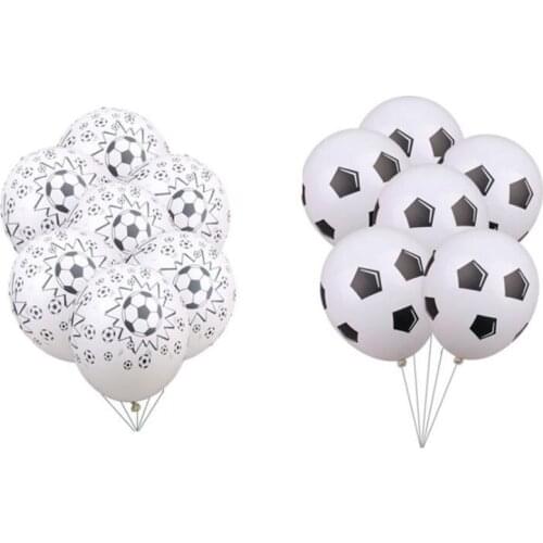 10pcs Football Soccer Balloons Football Theme Party Latex Foil Helium Air Ballon Boys Birthday Games Toys Event Party Supplies