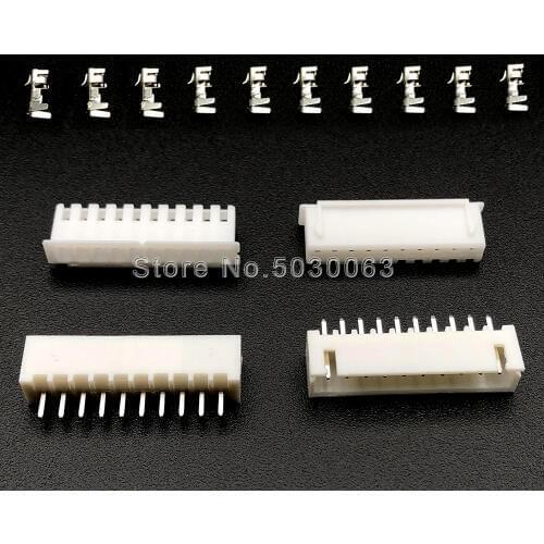 120pcs=10sets XH2.54 10p 10A 2.54mm spacing Terminal Kit / Housing / Pin Header JST Connector Wire Connectors Adaptor XH TJC3