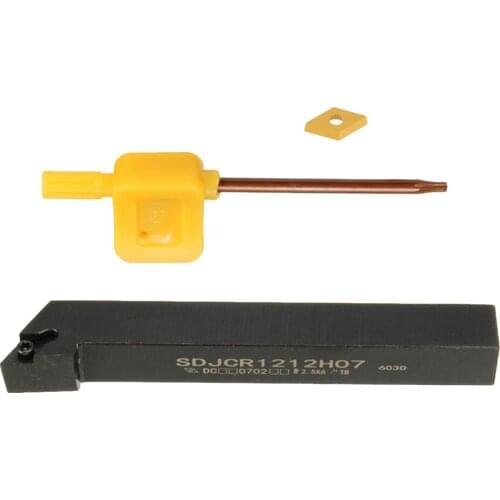 3Pcs Metal Lathe Turning Tool Boring Bar With Carbide Inserts Wrench Tools