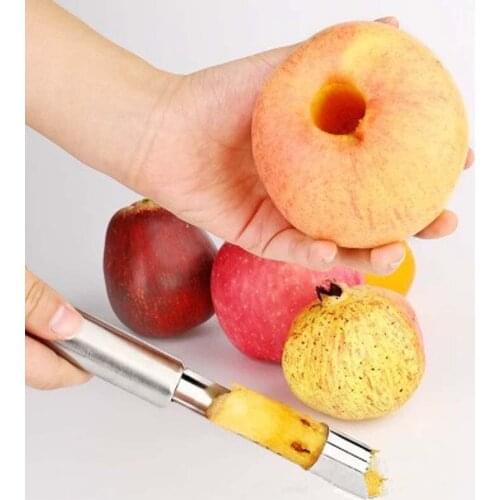 4 PCS/Set Stainless Steel Apple Corer Fruit Seed Core Remover Pear Apple Seeder Slicer Knife Kitchen Gadgets Vegetable Tools