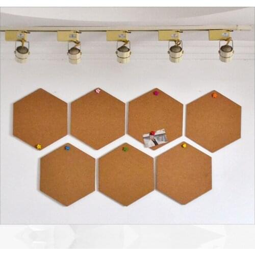 4pcs Nordic Style Message Wood Frame Bulletin Cork Board Home Hexagonal Square Circle Photo Wall Decor Office Home Decoration