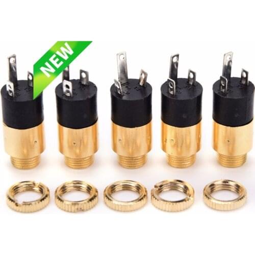 5Pcs PJ392 Stereo Female Sockect Jack 3.5 Audio Headphone Connector 3.5mm Stereo Headphone Audio Video Jack Socket Plug