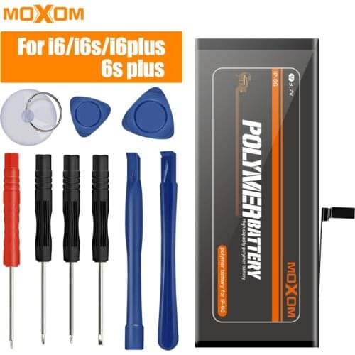 MOXOM Battery For iPhone 6 6S Plus 6Plus 6S Plus iPhone6 High Capacity Replacement Lithium Polymer Bateria + Free Tool