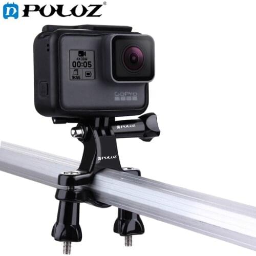 PULUZ For Go Pro Accessories Bike Motorcycle Handlebar Bar Adapter Pro Mount for GoPro NEW HERO/HERO6/5/DJI OSMO Action Camera