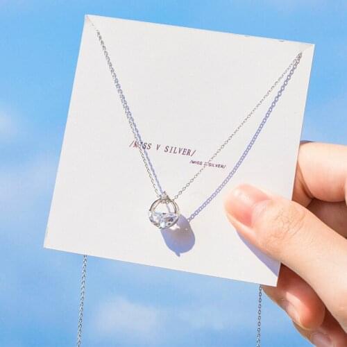 BUDROVKY Necklace for Women S925 Sterling Silver Ins Jewelry Personalized Creative Valentines Day Accessories Birthday gift