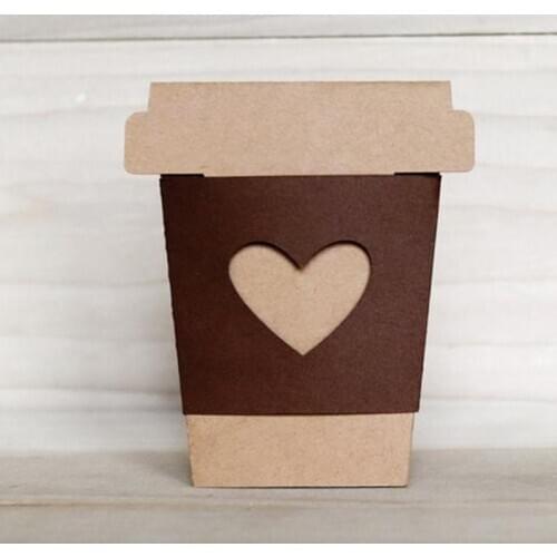 Coffee Cup Metal Cutting Dies Stencil Scrapbooking DIY Album Stamp Paper Card H58C